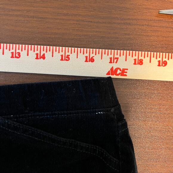 J. Jill Pull On Black Corduroy Velvet Pants Medium Petite MP Stretch Elastic - Picture 8 of 12